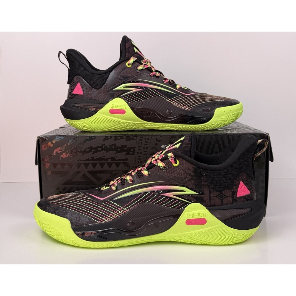 Kyrie Anta Kai 1 Speed Basketball Shoe Men Sz 9.5 Black Brown Yellow 8125B1128S